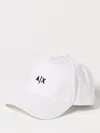 Armani Exchange Visor Cap With Logo In White