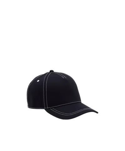 Armani Exchange Hat With Side Logo In Blue