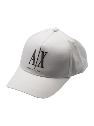 Armani Exchange Hats In White