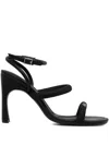 Armani Exchange Heeled Sandals In Black