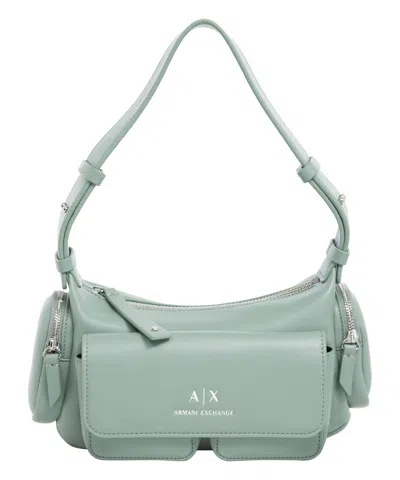 Armani Exchange Hobo Bag In Green
