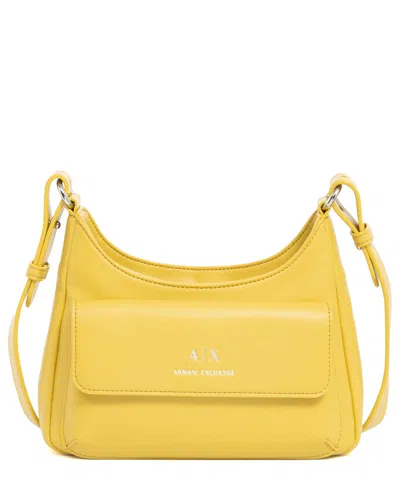 Armani Exchange Hobo Bag In Yellow