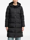 Armani Exchange Hooded Padded Jacket In Black