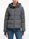Armani Exchange Hooded Padded Jacket In Gray