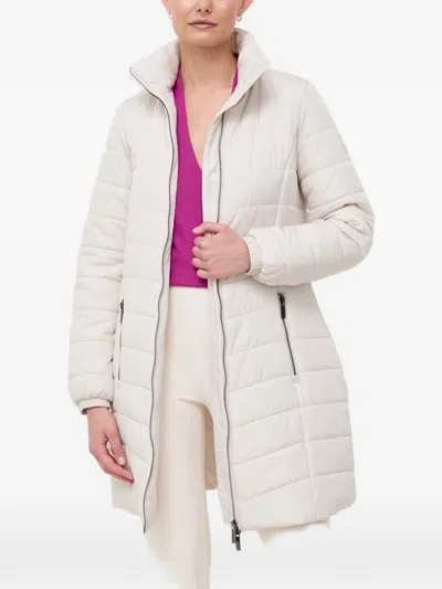 Armani Exchange Hooded Puffer Jacket In Neutral