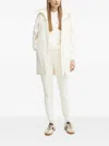 Armani Exchange Hooded Puffer Jacket In White