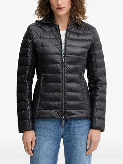 Armani Exchange Hooded Zip Jacket In Black
