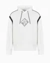 Armani Exchange Hoodie With Maxi Logo On The Chest In White