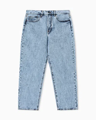 Armani Exchange Hoodie With Stripes In Blue