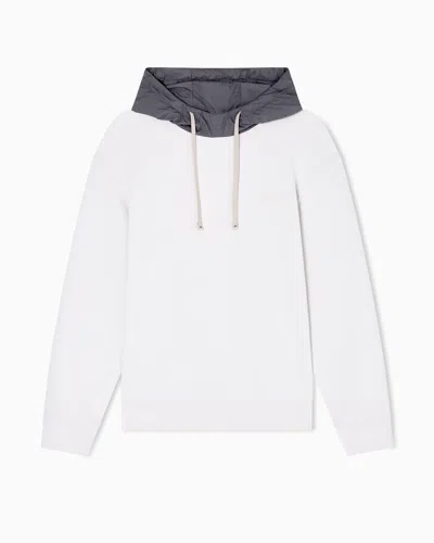 Armani Exchange Hoodies In White