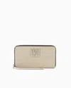 Armani Exchange Horizontal Wallet With Logo In Neutral