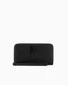 Armani Exchange Horizontal Wallet With Logo In Black