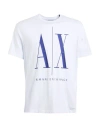 Armani Exchange Icon Period Man T-shirt White Size L Cotton In White