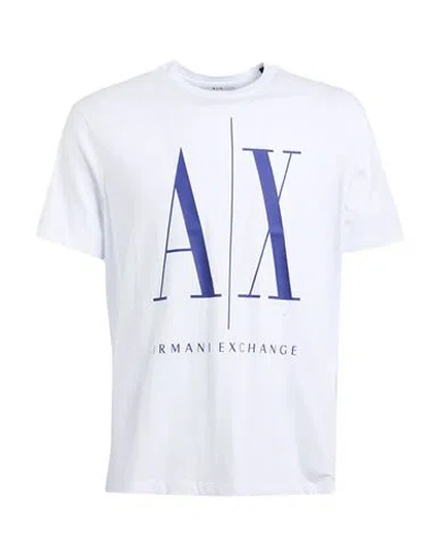 Armani Exchange Icon Period Man T-shirt White Size L Cotton