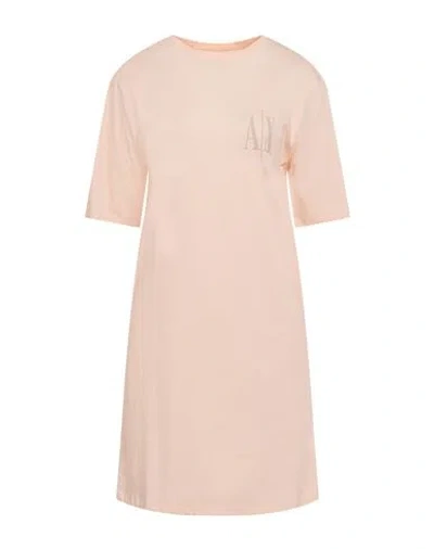 Armani Exchange Icon Period Woman Mini Dress Apricot Size S Cotton In Multi