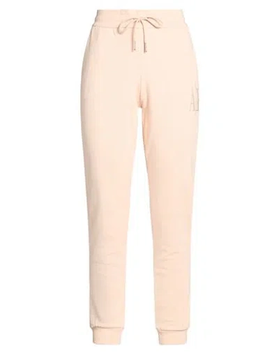 Armani Exchange Icon Period Woman Pants Blush Size M Cotton In Orange