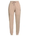 Armani Exchange Icon Period Woman Pants Camel Size M Cotton In Neutral