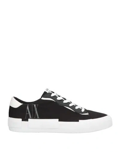 Armani Exchange Icon Period Woman Sneakers Black Size 7.5 Textile Fibers