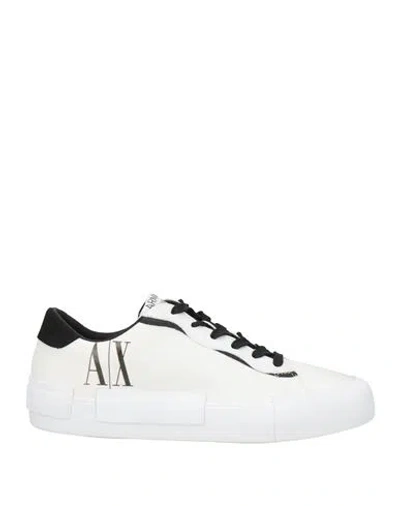 Armani Exchange Icon Period Woman Sneakers Off White Size 7.5 Textile Fibers