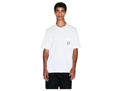 Armani Exchange Icon Pocket Logo T-shirts In White
