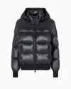 Armani Exchange Icon Project Padded Jacket With Hood In Black