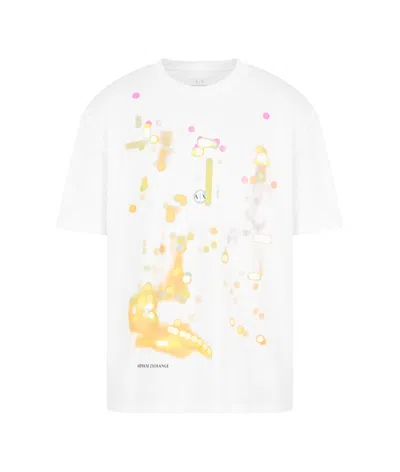 Armani Exchange Item O-neck Short-sleeved T-shirt In White