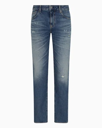 Armani Exchange J13 Slim Fit Jeans In Cotton Denim In Blue