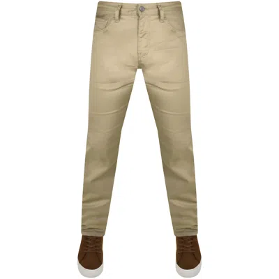Armani Exchange J13 Slim Fit Trousers Beige In Brown