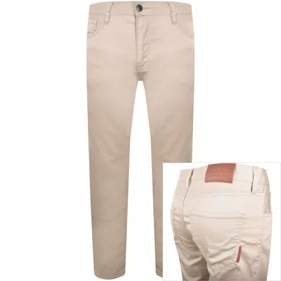 Armani Exchange J13 Slim Fit Trousers Plaza Taupe In Sand