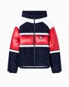 Armani Exchange Jacket With Contrasting Bands In Blue