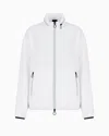 Armani Exchange Jacket With Contrasting Decorative Stitching In White