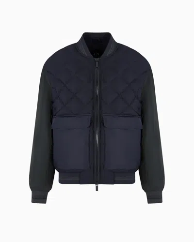 Armani Exchange Blousons In Navy Blue