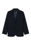 Armani Exchange Single-breasted Blazer In Black