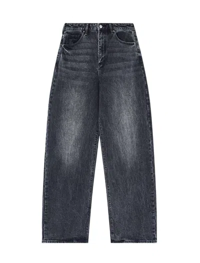 Armani Exchange Five-pocket Acid-wash Jeans In Blue