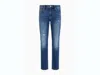 Armani Exchange Distressed Five-pocket Jeans In Blue