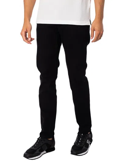 Armani Exchange Jeans Men 30wx32l Black Cotton Slim Fit Skinny Leg Retro App1100