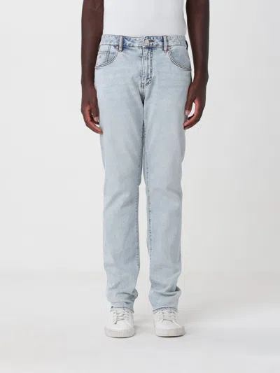 Armani Exchange Jeans Men Color Stone Washed In Blue