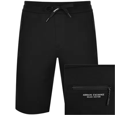 Armani Exchange Jersey Shorts Black