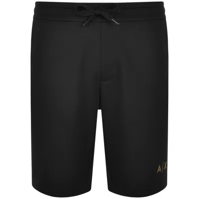 Armani Exchange Jersey Shorts Black