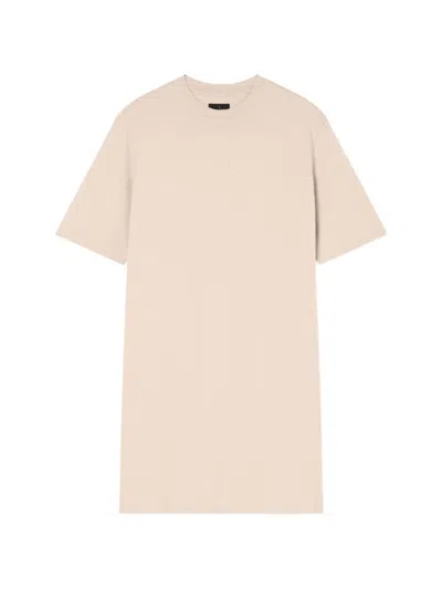 Armani Exchange Jersey T-shirt Mini Dress In Neutral
