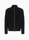 Armani Exchange Zip-up Knitted Jacket In Black