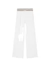 Armani Exchange Jogger Drawstring Trousers In White