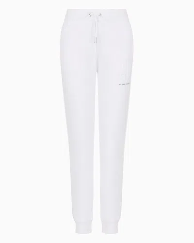 Armani Exchange Jogger Pants With Embossed Logo In White