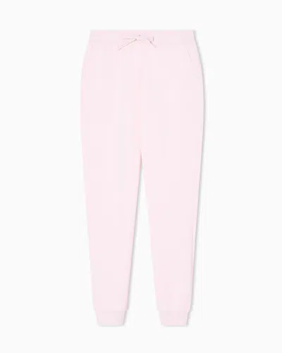 Armani Exchange Jogger Trousers In Mixed Fabric In Pink