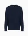 Armani Exchange Logo-embroidered Sweater In Navy Blue
