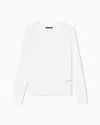 Armani Exchange Sweatshirt In Technical Fabric In White