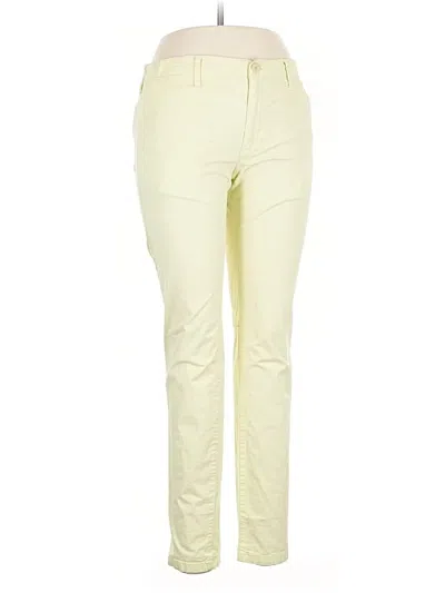 Pre-owned Armani Exchange Khaki Pant In Yellow