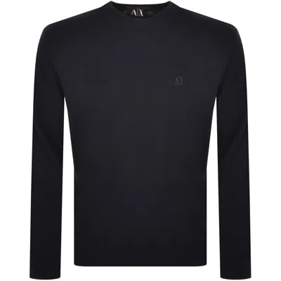 Armani Exchange Knit Jumper Deep Navy