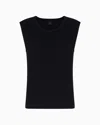 Armani Exchange Knitted Tops In Black