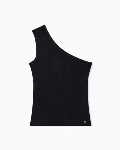 Armani Exchange Knitted Tops In Black